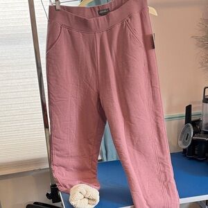 Eddie Bauer Mauve lined Sweat Pants